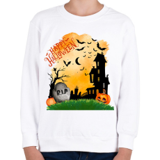 PRINTFASHION Halloween-i borzongás - Gyerek pulóver - Fehér