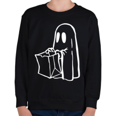 PRINTFASHION Halloween-i szellem - Gyerek pulóver - Fekete