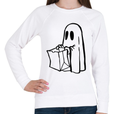 PRINTFASHION Halloween-i szellem - Női pulóver - Fehér