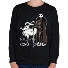 PRINTFASHION Halloween is coming - Gyerek pulóver - Fekete gyerek pulóver, kardigán