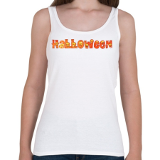 PRINTFASHION Halloween logó - Női atléta - Fehér női trikó