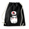 PRINTFASHION Halloween macska - Sportzsák, Tornazsák - Fekete