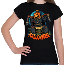 PRINTFASHION Halloween madárijesztő - Női póló - Fekete női póló