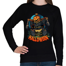 PRINTFASHION Halloween madárijesztő - Női pulóver - Fekete