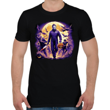 PRINTFASHION Halloween Michael Myers - Férfi póló - Fekete férfi póló