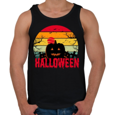 PRINTFASHION Halloween night - Férfi atléta - Fekete