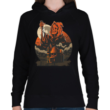 PRINTFASHION Halloween night - Női kapucnis pulóver - Fekete női pulóver, kardigán