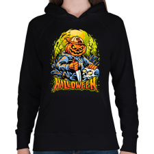 PRINTFASHION Halloween - Női kapucnis pulóver - Fekete női pulóver, kardigán