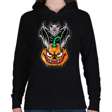 PRINTFASHION halloween - Női kapucnis pulóver - Fekete