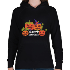 PRINTFASHION Halloween - Női kapucnis pulóver - Fekete