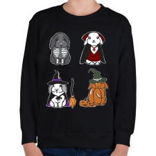 PRINTFASHION halloween nyuszik - Gyerek pulóver - Fekete gyerek pulóver, kardigán