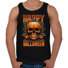 PRINTFASHION Halloween Skull - Férfi atléta - Fekete atléta, trikó