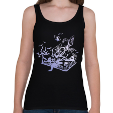 PRINTFASHION halloween stories - Női atléta - Fekete női trikó