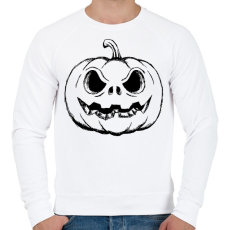 PRINTFASHION Halloween tök - Férfi pulóver - Fehér