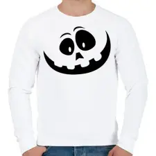 PRINTFASHION Halloween tök - Férfi pulóver - Fehér férfi pulóver, kardigán