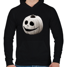 PRINTFASHION Halloween tökfej - Férfi kapucnis pulóver - Fekete