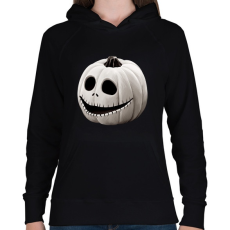 PRINTFASHION Halloween tökfej - Női kapucnis pulóver - Fekete