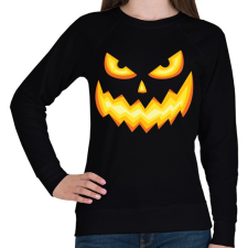 PRINTFASHION Halloween tökfej - Női pulóver - Fekete női póló