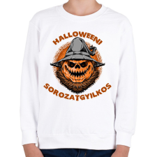 PRINTFASHION Halloweeni sorozatgyilkos - Gyerek pulóver - Fehér gyerek pulóver, kardigán