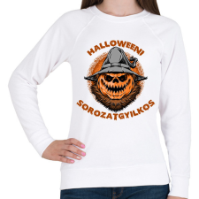 PRINTFASHION Halloweeni sorozatgyilkos - Női pulóver - Fehér női pulóver, kardigán