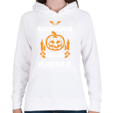 PRINTFASHION Halloweenkor bárhogy nézhetek ki - Női kapucnis pulóver - Fehér női pulóver, kardigán