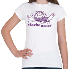 PRINTFASHION Halogatós macska - Női póló - Fehér