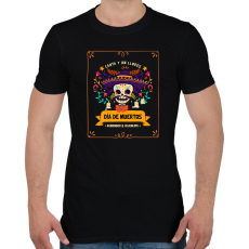 PRINTFASHION Halottak napja - Férfi póló - Fekete
