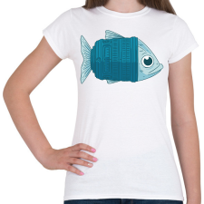 PRINTFASHION Halszem optika - Női póló - Fehér női póló