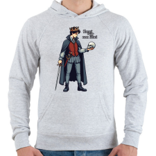 PRINTFASHION Hamlet - Férfi kapucnis pulóver - Sport szürke férfi pulóver, kardigán