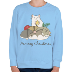 PRINTFASHION Hammy Christmas - Gyerek pulóver - Világoskék