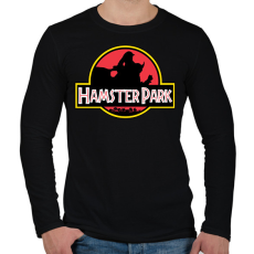 PRINTFASHION Hamster Park - Férfi hosszú ujjú póló - Fekete
