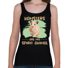 PRINTFASHION Hamsters are my spirit animal - Női atléta - Fekete