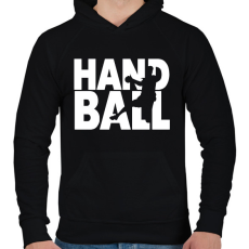 PRINTFASHION Handball - Kézilabda - Férfi kapucnis pulóver - Fekete