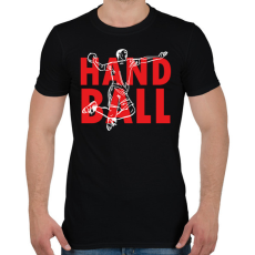 PRINTFASHION Handball - Man - Férfi póló - Fekete