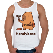 PRINTFASHION Handybara - Férfi atléta - Fehér női trikó