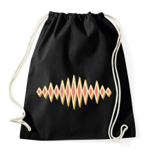 PRINTFASHION Hanghullám - Sportzsák, Tornazsák - Fekete tornazsák