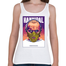 PRINTFASHION Hannibal - Női atléta - Fehér női trikó