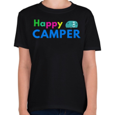 PRINTFASHION HAPPY CAMPER2 - Gyerek póló - Fekete gyerek póló