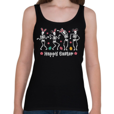PRINTFASHION Happy Easter dance - Női atléta - Fekete