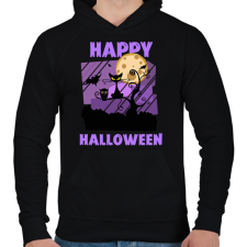 PRINTFASHION HAPPY HALLOWEEN 1 - Férfi kapucnis pulóver - Fekete férfi pulóver, kardigán