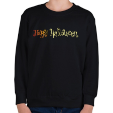 PRINTFASHION Happy Halloween átmenetes - Gyerek pulóver - Fekete gyerek pulóver, kardigán