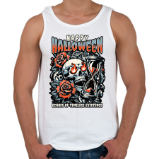 PRINTFASHION Happy Halloween - Férfi atléta - Fehér atléta, trikó