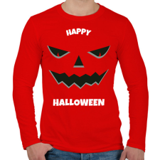 PRINTFASHION HAPPY HALLOWEEN - Férfi hosszú ujjú póló - Piros férfi póló