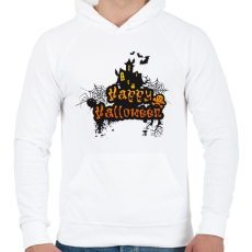 PRINTFASHION happy halloween - Férfi kapucnis pulóver - Fehér