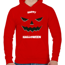 PRINTFASHION HAPPY HALLOWEEN - Férfi kapucnis pulóver - Piros