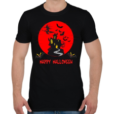 PRINTFASHION happy halloween - Férfi póló - Fekete férfi póló