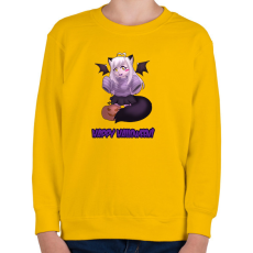 PRINTFASHION Happy Halloween - Gyerek pulóver - Sárga