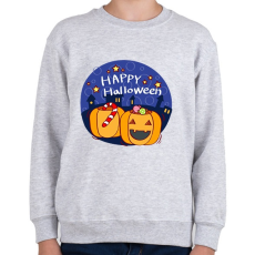 PRINTFASHION Happy Halloween Night - Gyerek pulóver - Sport szürke
