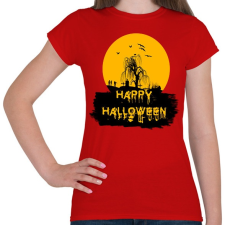 PRINTFASHION happy halloween - Női póló - Piros női póló