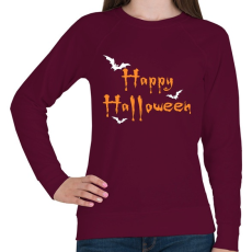PRINTFASHION Happy Halloween - Női pulóver - Bordó